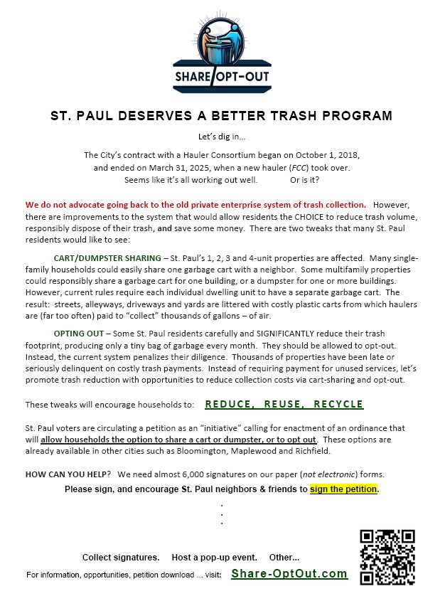 FLYER - St. Paul Deserves a Better Trash Program